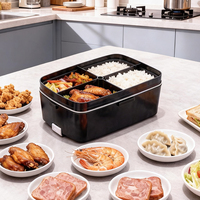 Nouveau produit, boîte à lunch électrique portable en acier inoxydable à double couche de grande capacité 2L/3L pour voitures et familles