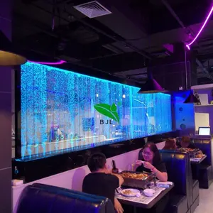 new style indoor restaurant hotel home decoration glowing led water bubble wall fountain room divider screen