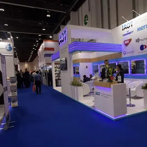 Grosir Biru Merah Abu-abu Putih Karpet untuk Pameran Pameran Event Hall