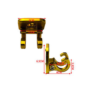 Ganchos para Motocicleta de Aleación de Aluminio CNC de Alta Calidad Directo de Fábrica ErTai, Como se Muestra en la Imagen, con Garantía de Un Mes - Product Image 3