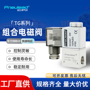 Válvula Solenoide Neumática Pneulead TG220 02 DC24V 3W IP65 para la Industria Metalúrgica - Product Image 2