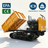 Nouveau Dumper à Chenilles Robuste de 1,5 Tonne Euro 5 pour Jardinage, Terres Agricoles, Projets Agricoles et Transport Domestique