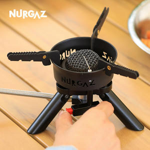 Réchaud de camping NURGAZ, type séparé, pliable, portable, coupe-vent, allumage électrique, équipement de cuisine en plein air - Product Image 4