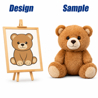 Ours en peluche personnalisé avec logo d'entreprise, vêtements et design sur mesure