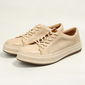 Off <b>White</b> Men's Casual Sneakers <b>Lace</b>-Up Breathable Leather Walking Shoes Youth Size 139-13 - Product Image 5