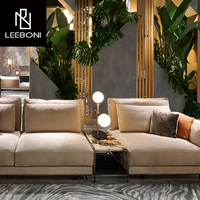 Canapé de Salon Moderne Luxe en Forme de L, Design de Luxe Personnalisé d'Usine, Vente Chaude