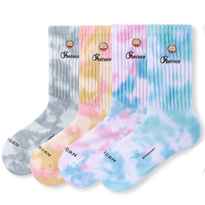 Calzini Sportivi Giovanili con Motivo a Lettere, Traspiranti <span class=keywords><strong>e</strong></span> Leggeri, Personalizzazione del Polsino/Fondo, Basso MOQ, Uso Quotidiano - Product Image 1