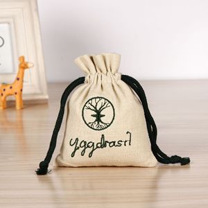 Sacs en toile de coton réutilisables avec cordon de serrage pour la promotion, les cadeaux et l'emballage de bijoux - Product Image 3
