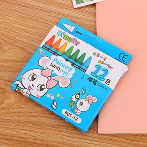 रचनात्मक छात्र क्रेयॉन सेट 8 12 या 24 रंग प्यारे बच्चों के रंग डूडल विकल्प थोक क्रेयॉन सेट करें - Product Image 5