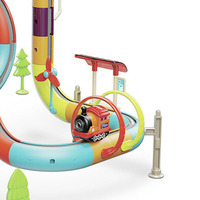 Juguete de Construcción Eléctrico para Niños, Bloques de Construcción, 63 Piezas, Juego de Vías de Tren para Armar, Diversión Interminable