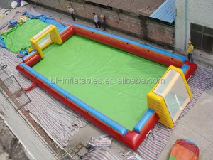 Jabón inflable comercial de <span class=keywords><strong>campo</strong></span> de <span class=keywords><strong>fútbol</strong></span>, balón de <span class=keywords><strong>fútbol</strong></span> de 12x6m - Product Image 5