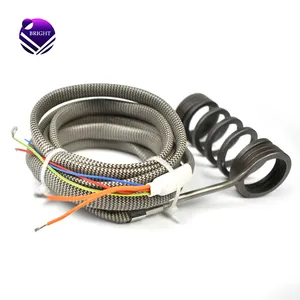 BRIGHT Hot Sale 240V 750W Electric Spring Hot Runner Coil Heater With K Type Thermocouple