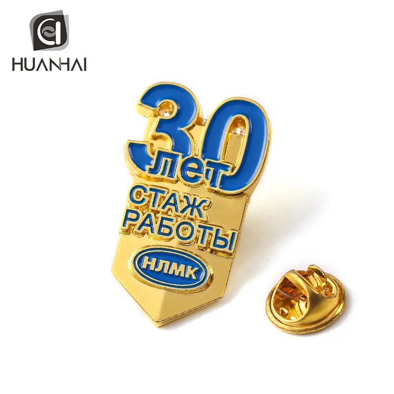 Kustom Souvenir Rusia Massal Enamel Logo Emas Perak Logam Kerah Pin Lencana