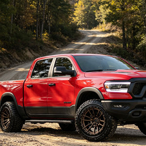 <span class=keywords><strong>Jantes</strong></span> Beadlock Concaves Profondes Tout-Terrain Noir Mat Personnalisées 16-22 Pouces Style Rebel D679 pour F-150 RAM-1500 Tundra Wrangler - Product Image 5