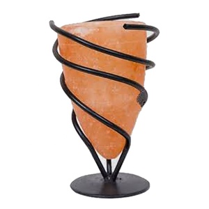 Lampe de sel ronde sculptée à la main en matériau organique avec design Feng Shui pour la décoration de la maison, les mariages, les fêtes et les cadeaux - Product Image 4