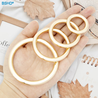 Ajustador duradero Metal negro O anillo tamaño interior 26/35/38mm oro traje de baño bolsa Hardware Decoración Ropa accesorio hebilla