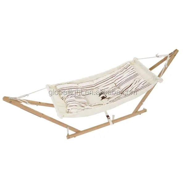 Hamac pour bébé, lit-balançoire, support pliable en bois