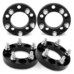 Entretoises de roue Richeer 1 "d'épaisseur 5x4.5 à 5x114.3 avec goujons 1/2x20 pour <span class=keywords><strong>Jeep</strong></span> <span class=keywords><strong>Wrangler</strong></span> et modèles compatibles - Product Image 1