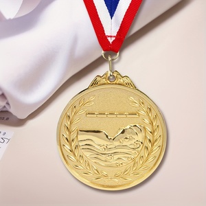 Recuerdo de medallas de competición de natación personalizado en aleación de zinc para el premio oficial del partido deportivo - Product Image 4