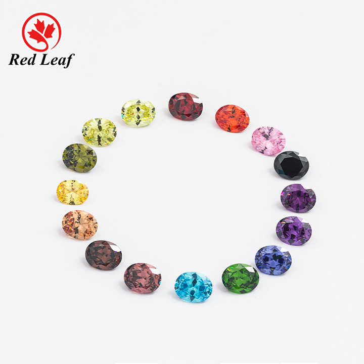 Redleaf Synthetic CZ Wholesale Hot Sell Oval Cut Zircon Loose