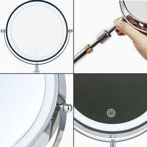 Nhãn hiệu riêng <span class=keywords><strong>8</strong></span> inch 1X/5x phóng đại Vòng đôi bên Vanity gương với đèn - Product Image 6