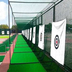 Cage de frappe de <span class=keywords><strong>golf</strong></span> en tuyau galvanisé PE 10x10x10 pieds, filet de frappe durable et portable pour l'entraînement en intérieur et en extérieur - Product Image 3