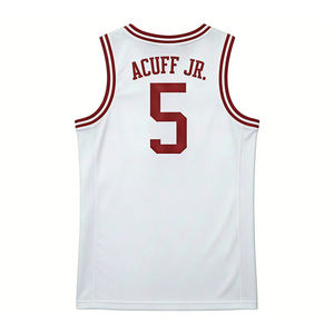 Hommes # Maillot de <span class=keywords><strong>basket</strong></span>-ball universitaire cousu 5 Acuff Jr. - Product Image 4