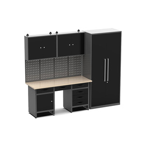 Customize modular steel garage tool cabinet and workbench work table for workshop use Work bench for tool