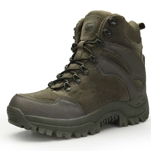 Bottes tactiques imperméables en daim pour hommes DF701 Desert Sand, toutes saisons, pour la randonnée, le trekking et l'entraînement sur le terrain - Product Image 2