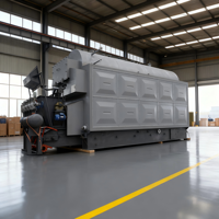Caldera Industrial de Alta Presión de 15T con Cadena Horizontal, para Biomasa, Pellets de Madera, Cáscara de Arroz, Control Automático por PLC