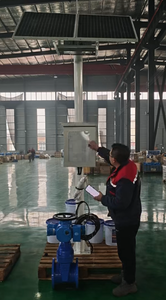 PN16 Wafer Butterfly Valve Stainless Steel Solar Power Soft <b>Seal</b> Normal Temperature for Water Media With Flow Speed Control - Product Image 3