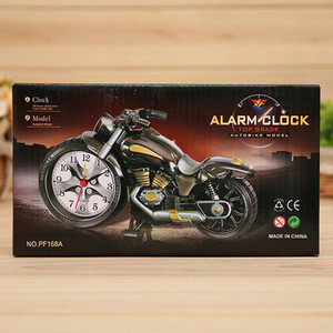 Creativo retrò moto moto quarzo sveglia orologio da tavolo sveglia per bambini amici Cool regalo tavolo Decor - Product Image 6