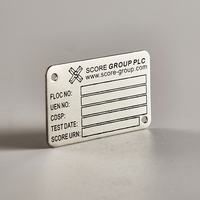 Placa de identificación de información de código QR de empresa de señalización de metal de corrosión de acero inoxidable de alta calidad personalizada