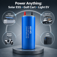 Precio de fábrica: Celdas de batería LiFePO4 LFP60145 de 3.2V 50Ah con terminales roscados, 2000 ciclos, UN38.3, para almacenamiento solar, venta al por mayor