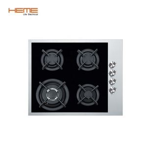 CE Certified 4-Burner Gas <b>Stove</b> with Built-In Glass for Gas Power Source for Household Use-Model PGR6041G-GCBI1 - Product Image 1