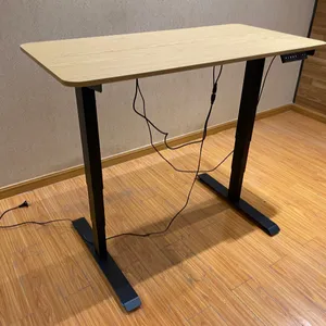 Kitle özelleştirme taşınabilir çift Motor elektrikli masa ofis yüksekliği bacaklar genişlik ayarlanabilir masa