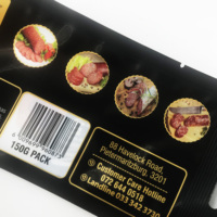 Sac d'emballage sous vide personnalisé en PE à trois côtés en plastique imprimé mat pour le stockage sécurisé des aliments pour la saucisse et la viande de poulet