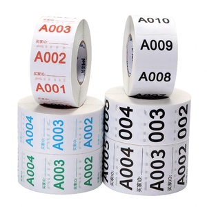 Etiquetas Numeradas Autoadhesivas de Papel para Inventario, de 0001 a 1000, en Rollo con Etiquetas Consecutivas Troqueladas para Organización y Almacenamiento - Product Image 4