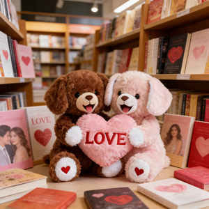 प्यार के साथ प्यारा पिल्ला जोड़े बच्चों के लिए प्यार - Product Image 5