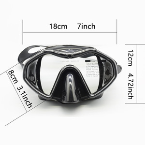 Diving Mask Tempered Glass Anti Fog Two Windows For Adults Snorkeling Diving Goggles - Product Image 2