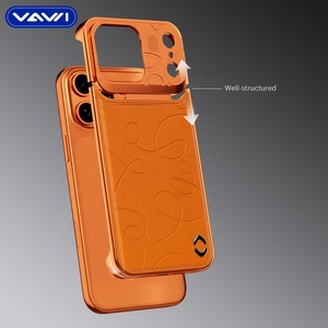 Étui de téléphone en cuir aromathérapeutique VAWI V-A02 en métal pour <span class=keywords><strong>iPhone</strong></span> <span class=keywords><strong>13</strong></span> 14 15 16 17 Pro Max Orange <span class=keywords><strong>Coque</strong></span> magnétique pour téléphone - Product Image 3