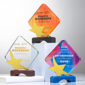 Crystal Resin <b>Trophy</b> Diamond Shape Laser <b>Engraved</b> Glass Award For Employee Recognition Business Gifts Various Sizes Durable - Product Image 4