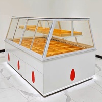 Innen architektur der Bäckerei Nuss-und Trocken frucht vitrine Trocken frucht-und Snack regale Lebensmittel Staub dichter Verkaufs schrank