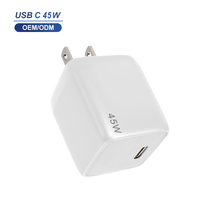 Chargeur super rapide 45W, chargeur mural USB-C ultra-portable à charge rapide PD pour ordinateurs portables, tablettes, appareils mobiles