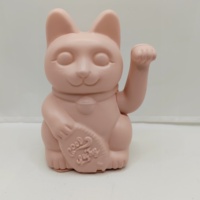 Ornement Feng Shui Chat Porte-Bonheur en Plastique Écologique Couleur Personnalisée 15cm Décoration Maison Main qui Claque les Ailes pour Diwali