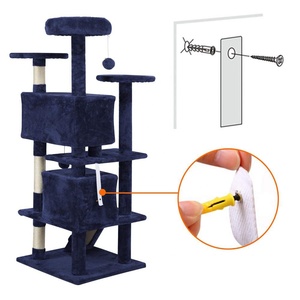 Hot Sale on eBay Factory Price 130cm Kratzbaum Cat Toys Condo Furniture Arbol Para <span class=keywords><strong>Gatos</strong></span> Cat Tree Tower For Sale - Product Image 3