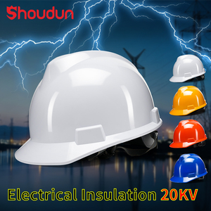 Casque de chantier pour <span class=keywords><strong>électricien</strong></span>, très vendu, en ABS, forme en V, anti-écrasement, casque de sécurité industriel pour les travailleurs - Product Image 1