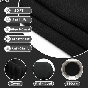 Tissu Nida Zoom 100% polyester noir super riche coréen 2026 pour abaya de couleur intense et mode islamique - Product Image 2