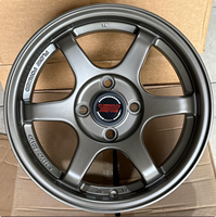 Rines de Aleación de Aluminio Fundido 14x5.5 para Auto, 4x100 ET35 CB73.1, Disponibles en Stock, Repuesto Automotriz