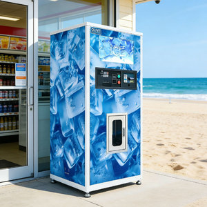 Máquina Expendedora de Hielo en Bolsas de Autoservicio las 24 Horas, Máquina Expendedora Automática de Agua Pura <span class=keywords><strong>y</strong></span> Cubos de Hielo en Bolsas - Product Image 1